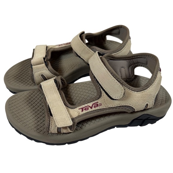 Teva Shoes - Teva Women's Open Toe Sandals Spoilers Adjustable Slingback Brown Beige Size 8